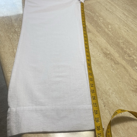 NWT, lightweight, and airy White Linen Pants, see measurements in photos below. - Picture 6 of 9